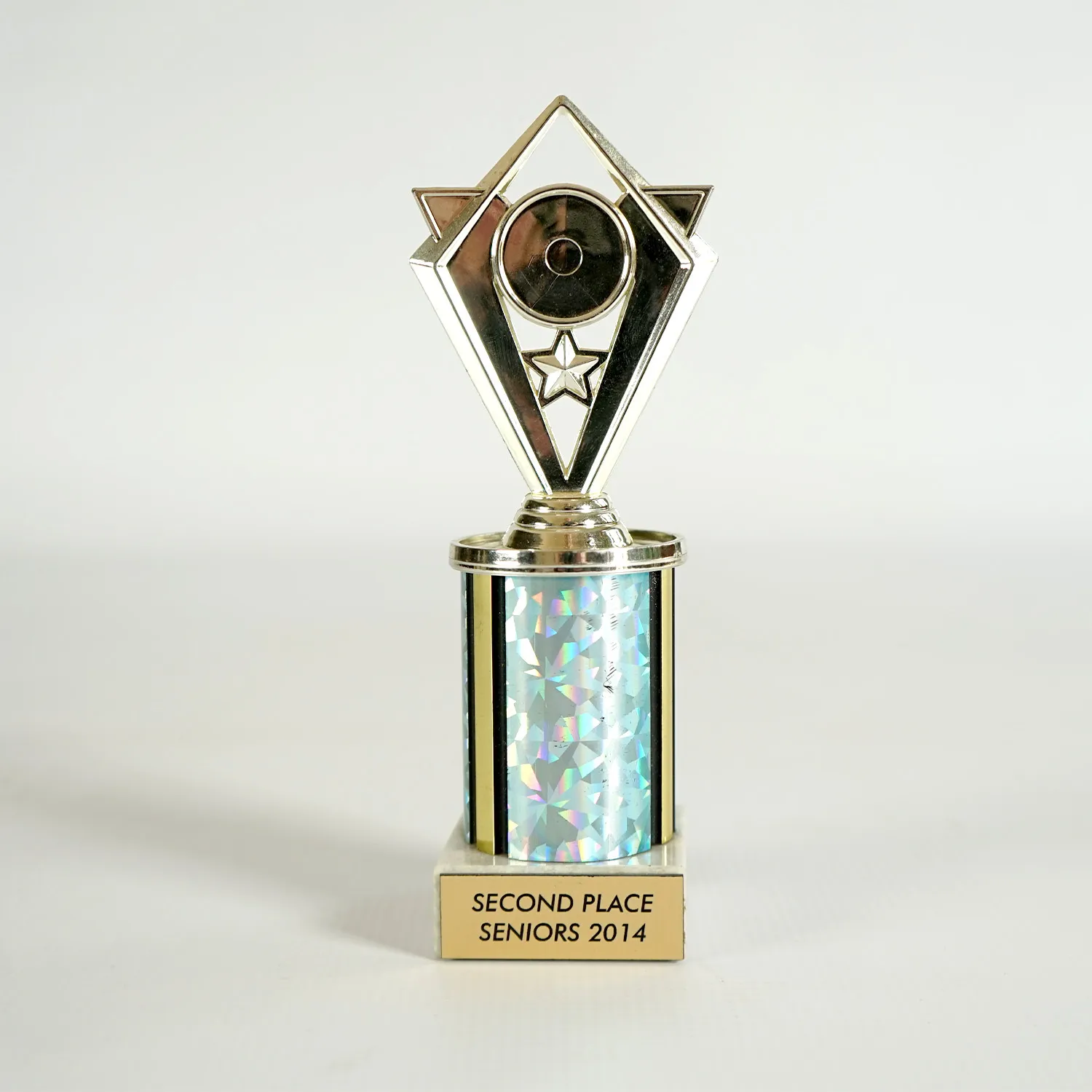 Blue and Silver Small Trophy