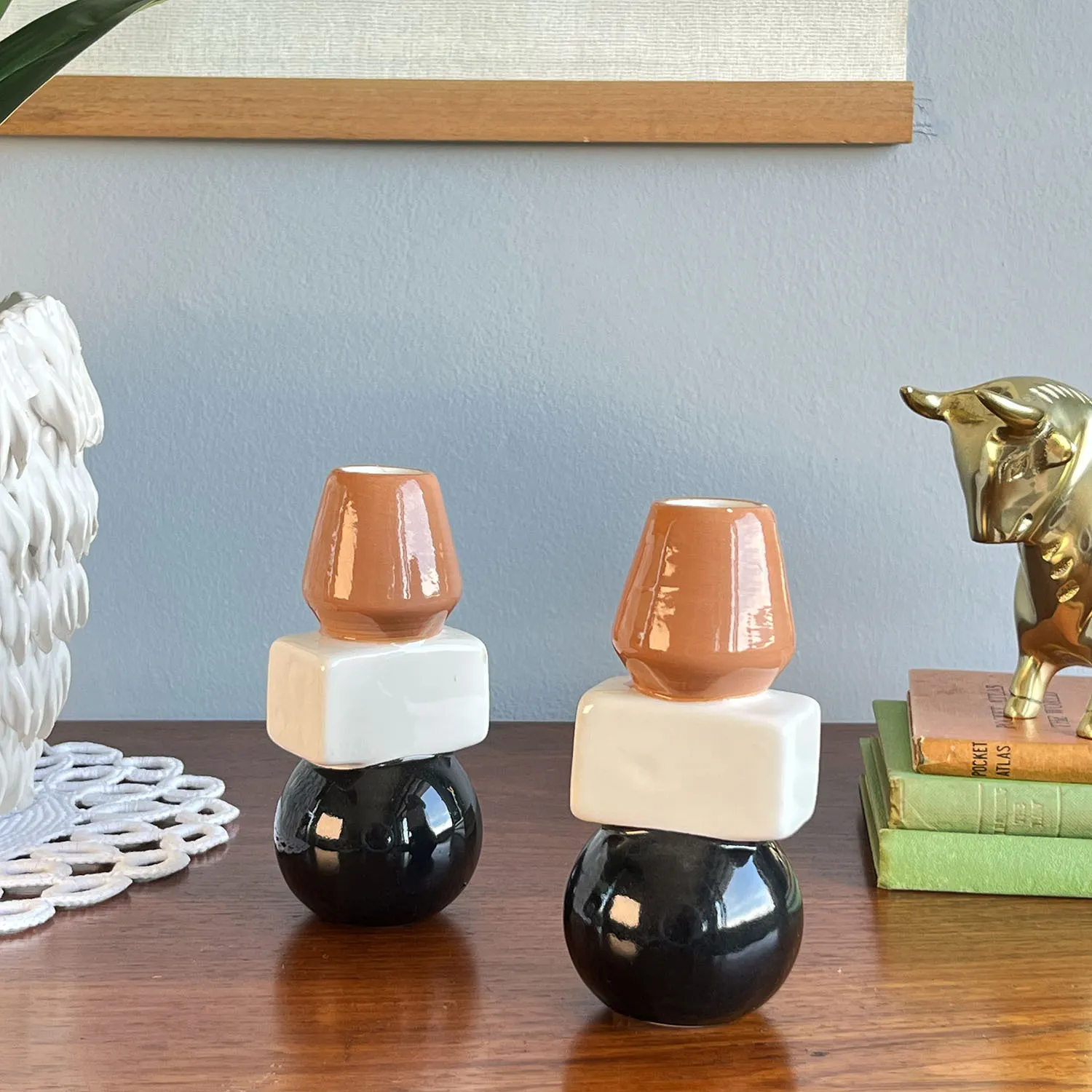 Small Ceramic Candlesticks 