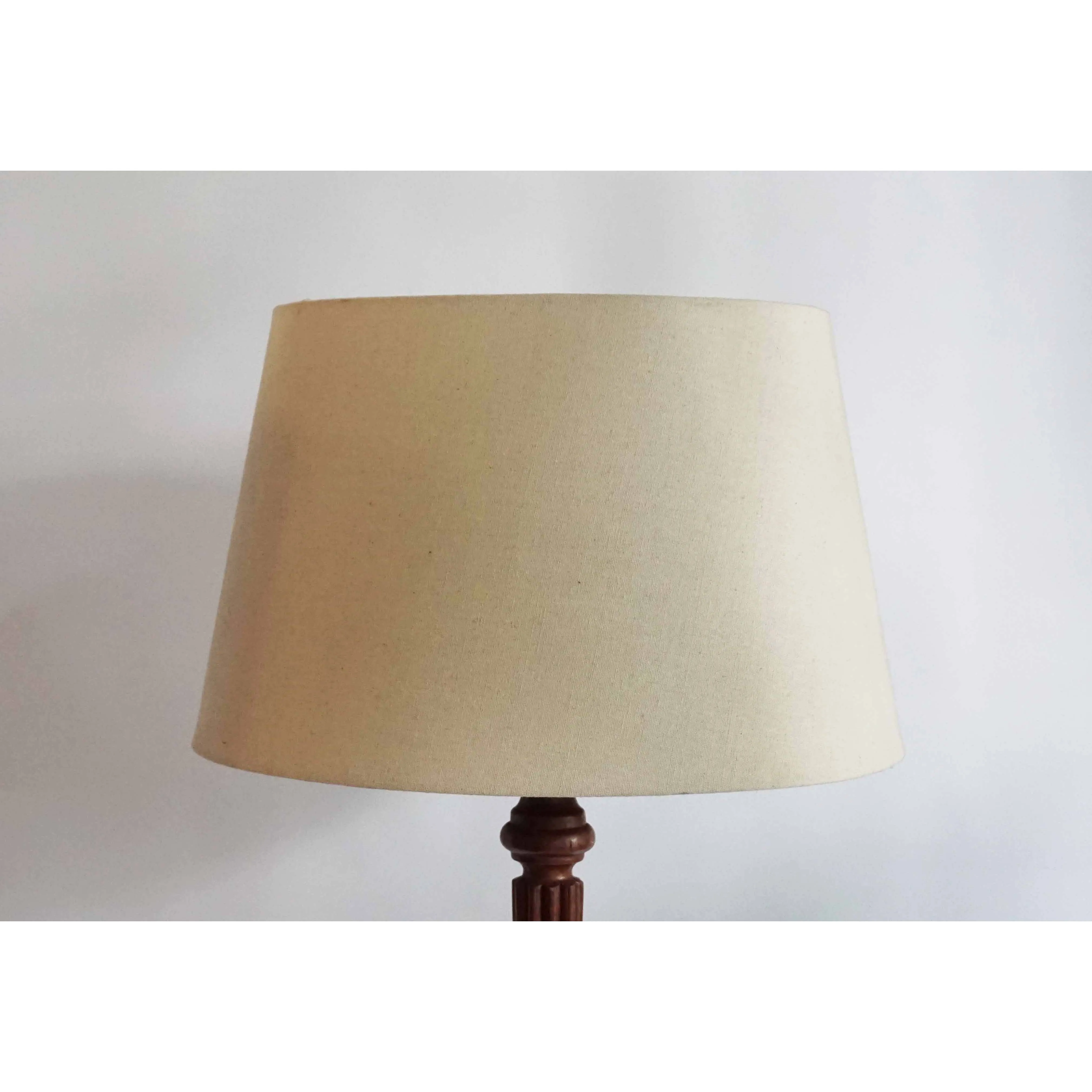 Large Beige Tapered Shade