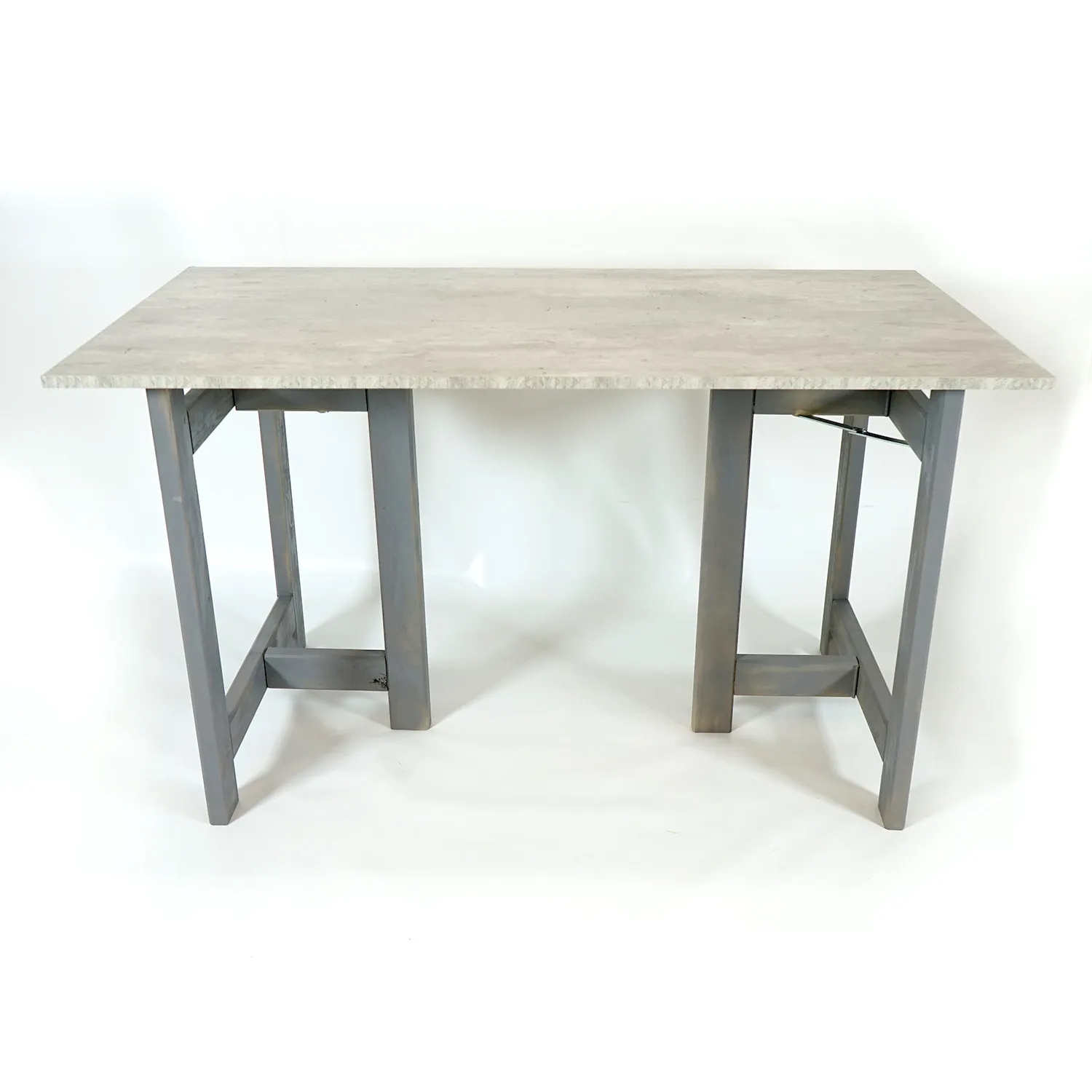 Set of Grey Wooden Trestles