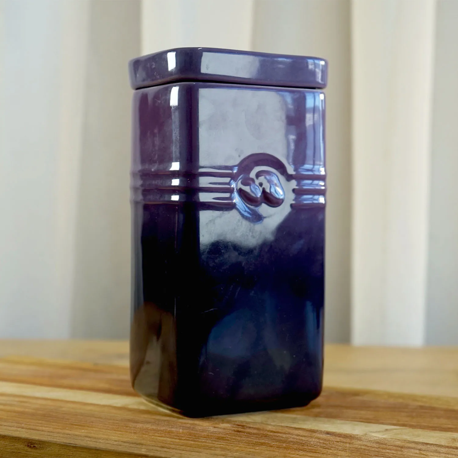 Purple Le Creuset Coffee Jar