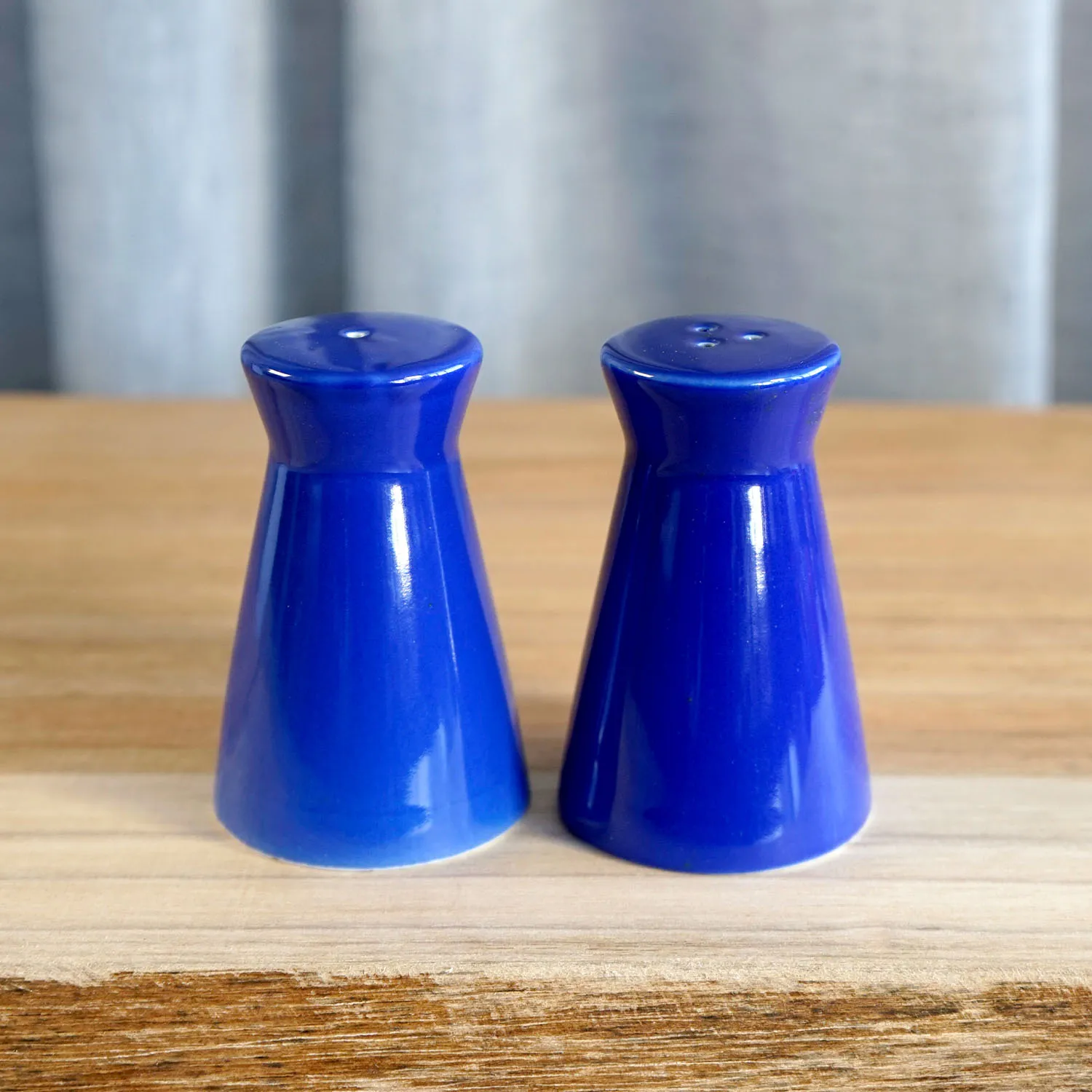 Blue Salt and Pepper Shakers