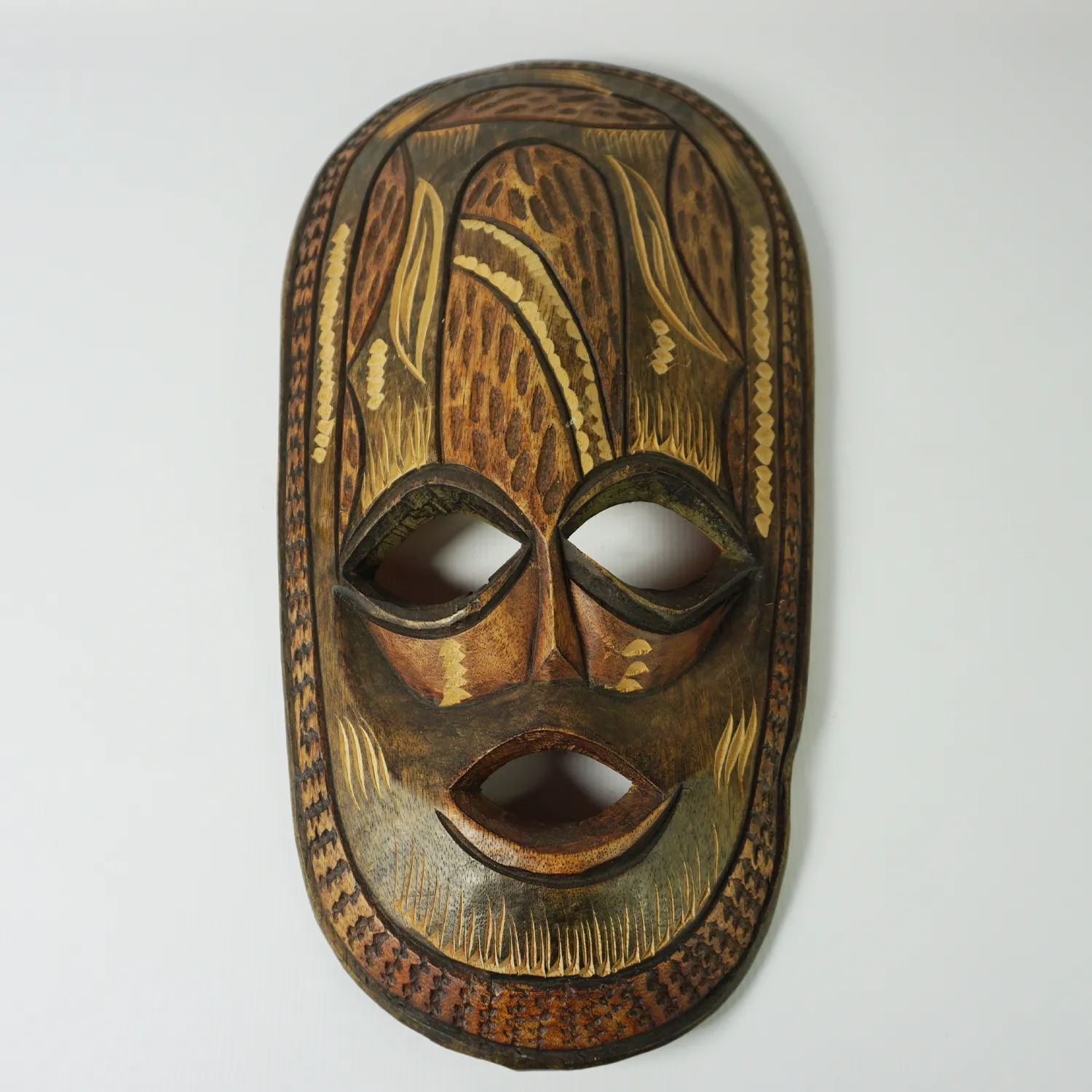 African Wood Mask, 43 x 23cm