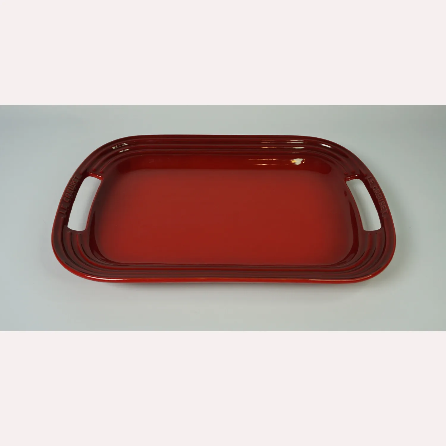 Red Ceramic Platter