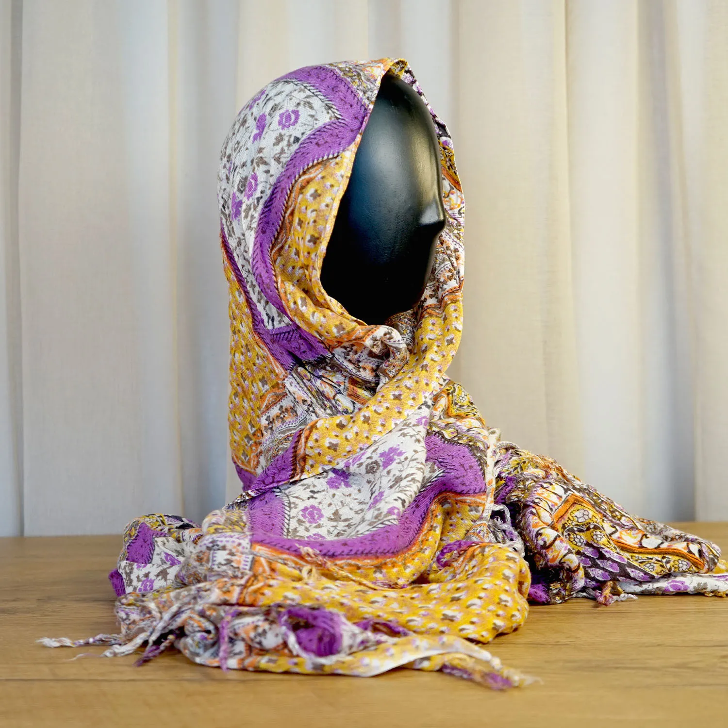 Purple and Orange Scarf