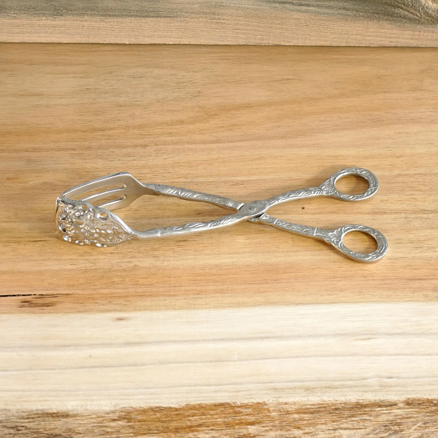 Ornate Sliver Ice Tongs