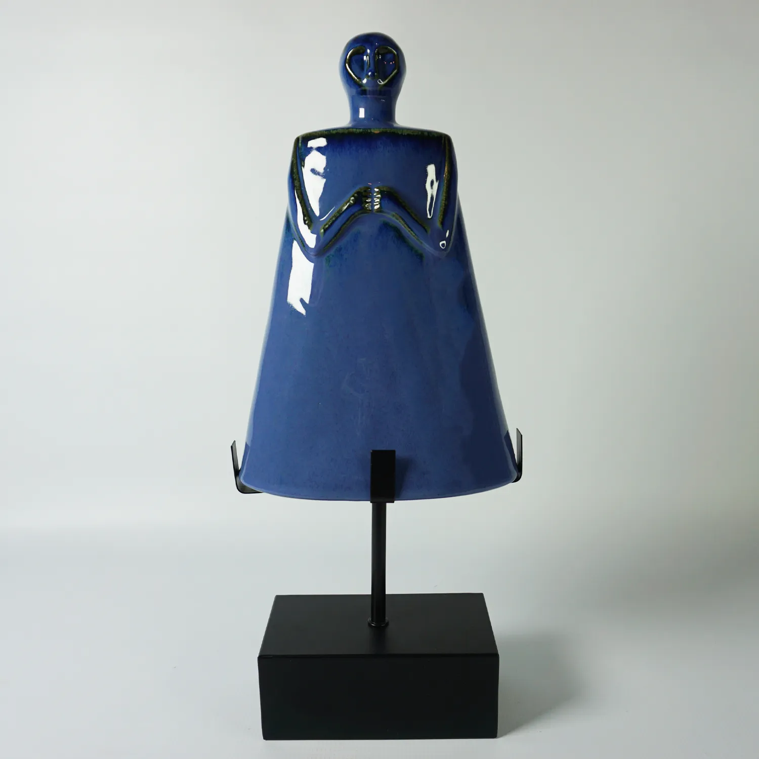 Blue Figure Ceramic Statue