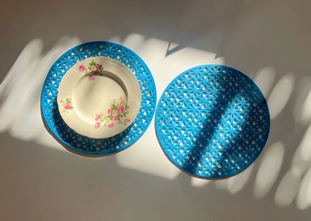 Azure Bloom Placemat