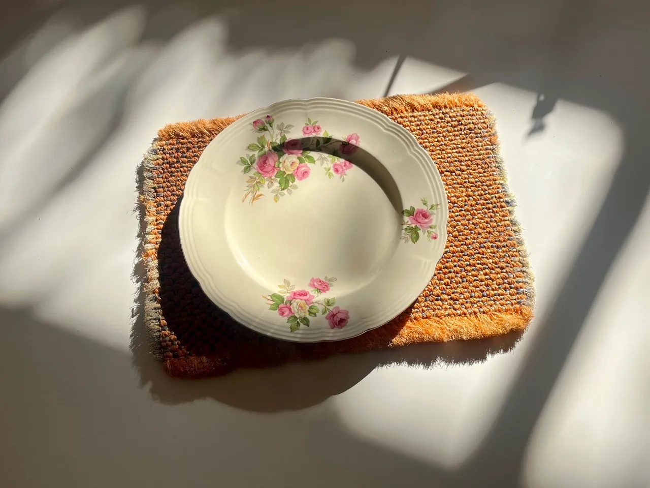 Rustic Terracotta Fringe Placemat
