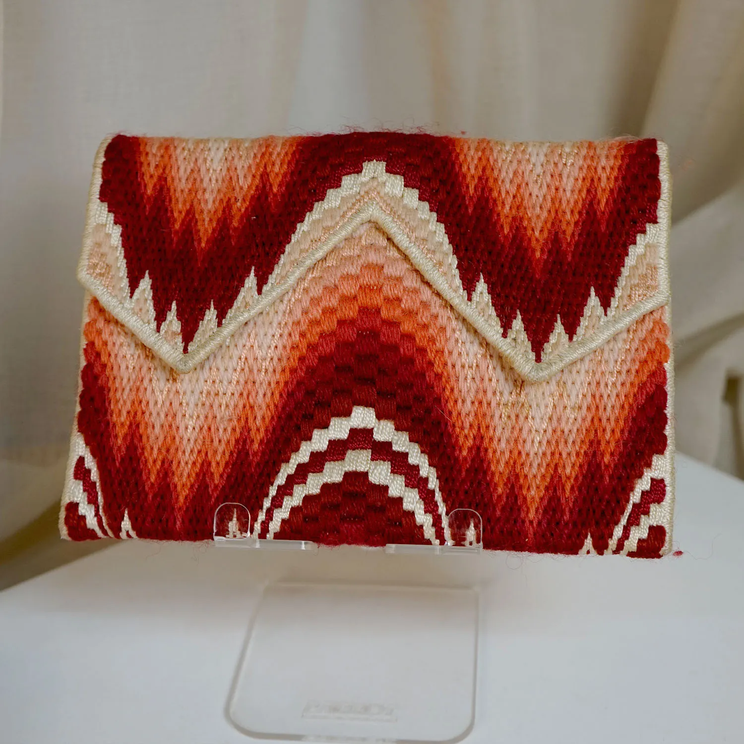 Vintage Red Wool Purse