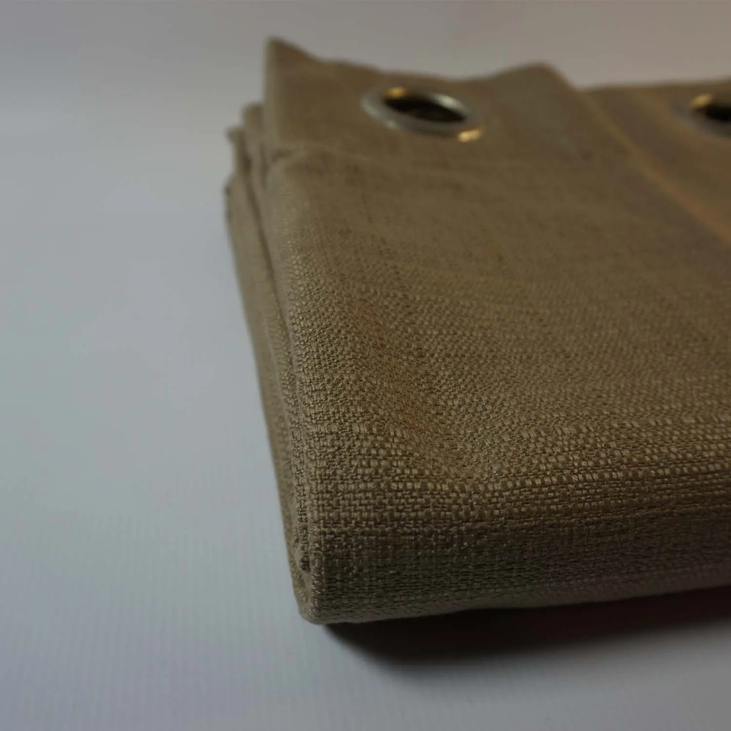 Brown Curtains with Eyelets