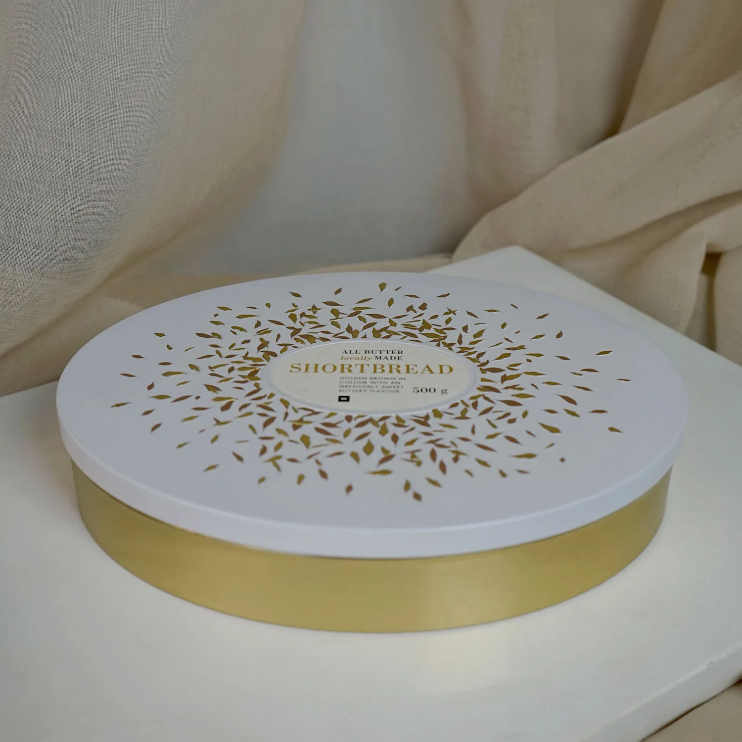 Gold and White Tin