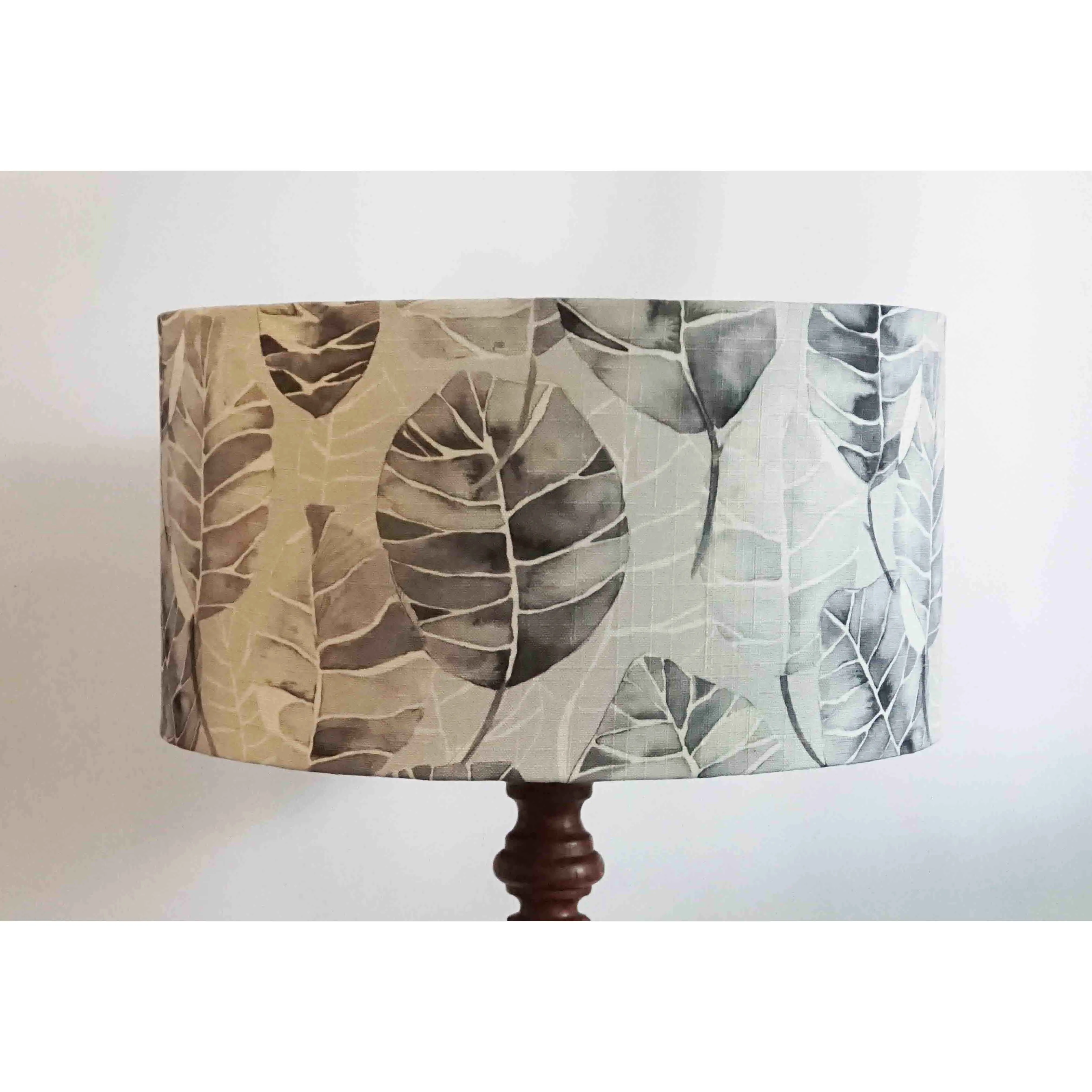 Large Floral Drum Grey Shade