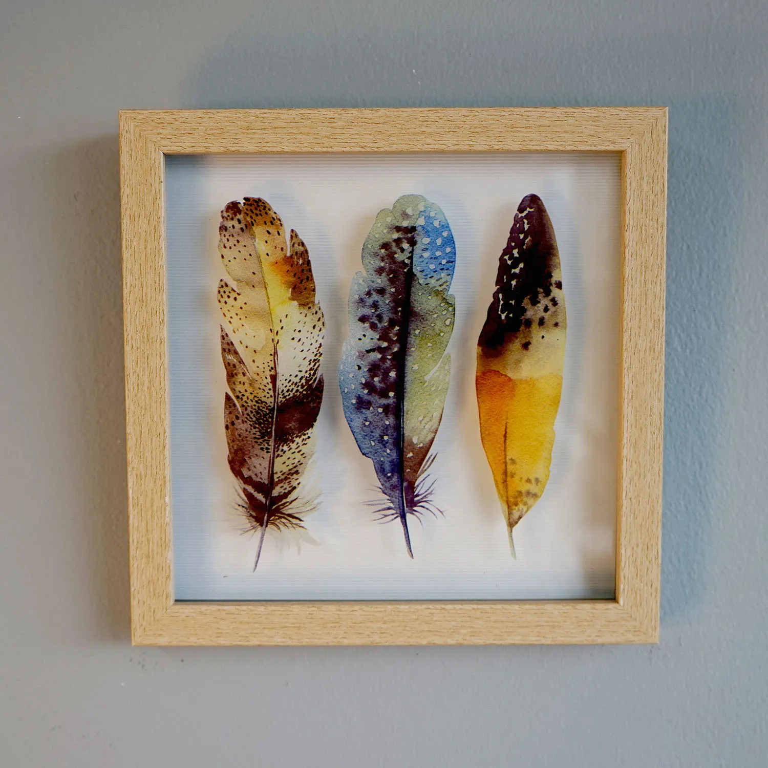 Small artwork with feathers 2