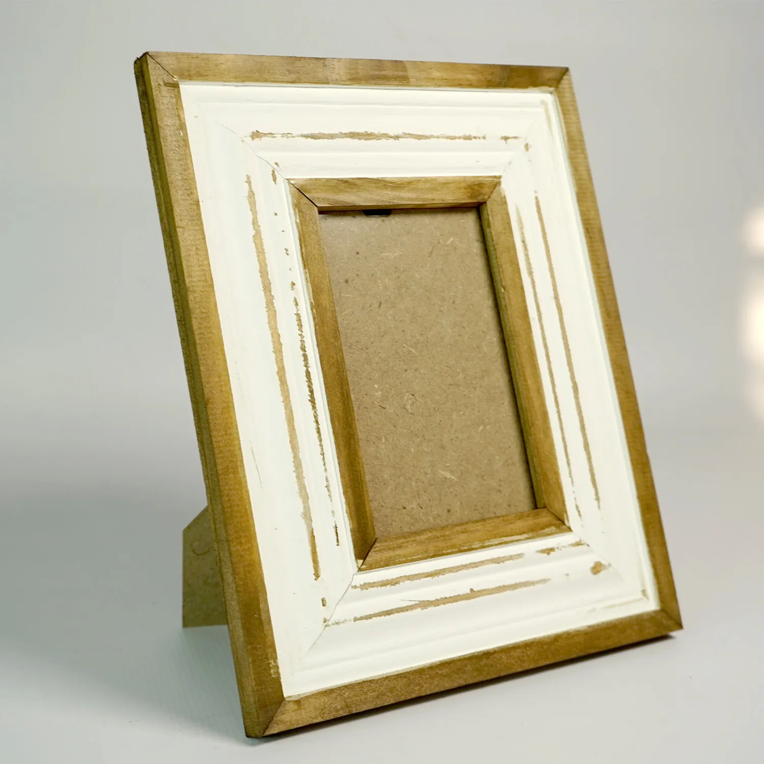 Picture Frame, Standing, Wood and White