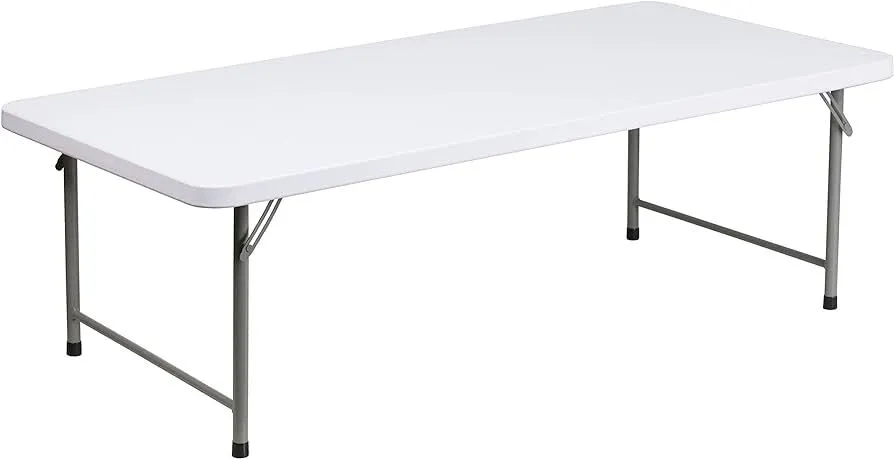Mesa plástica blanca plegable infantil