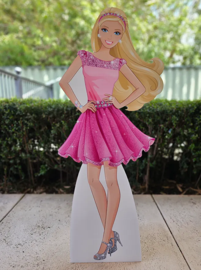 Barbie Swirl Cut Out Hire