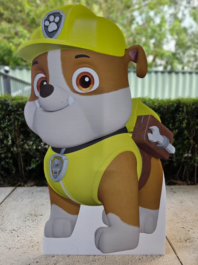 Rubble Paw Patrol Cut Out Hire