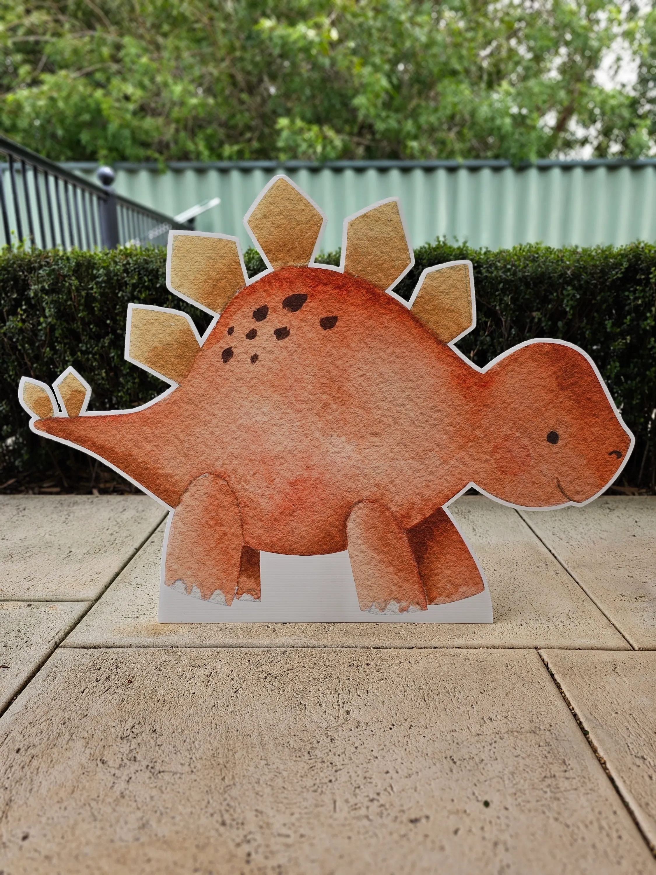 Dinosaur Orange Cut Out Hire