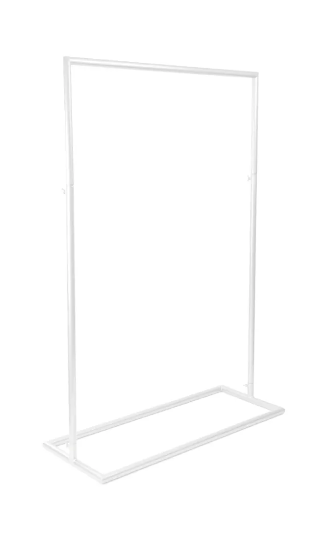 White Signage Stand Hire
