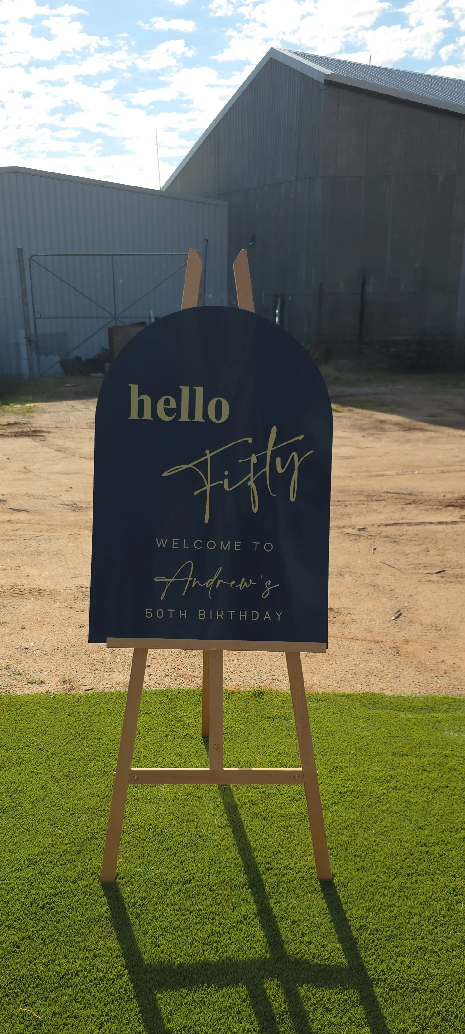 A1 Black Acrylic Blank Sign Hire