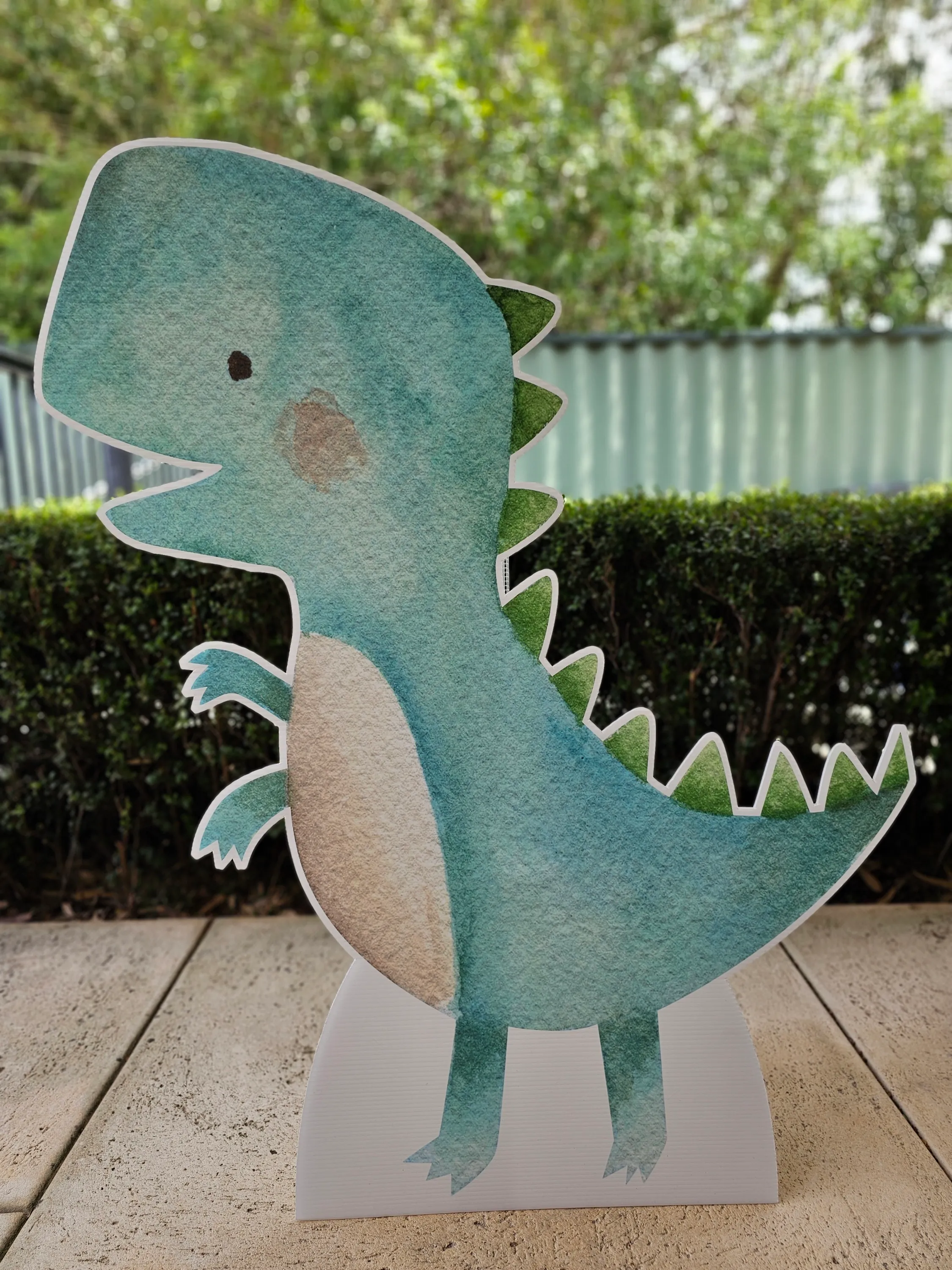 Dinosaur Blue Cut Out Hire