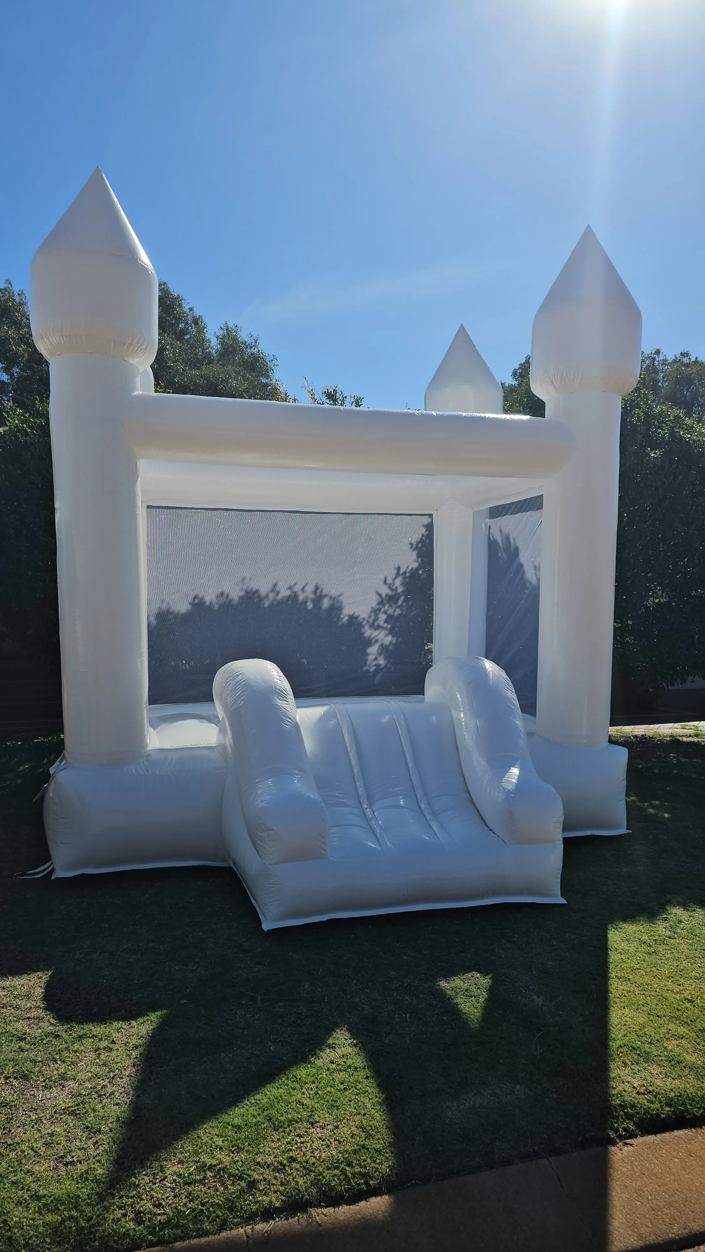 White Bouncy Castle Hire