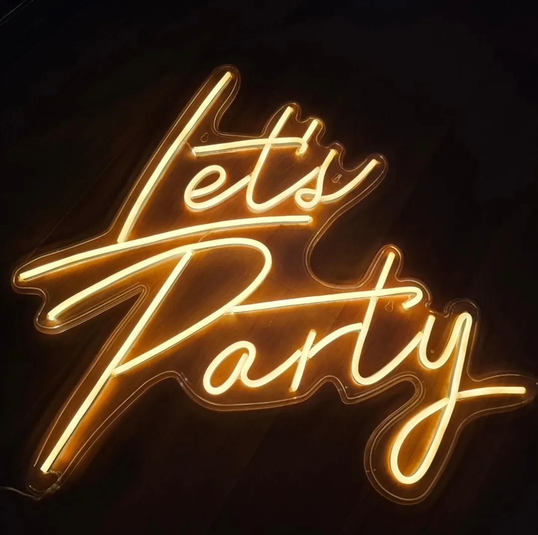 'Let's Party' Neon Light Hire