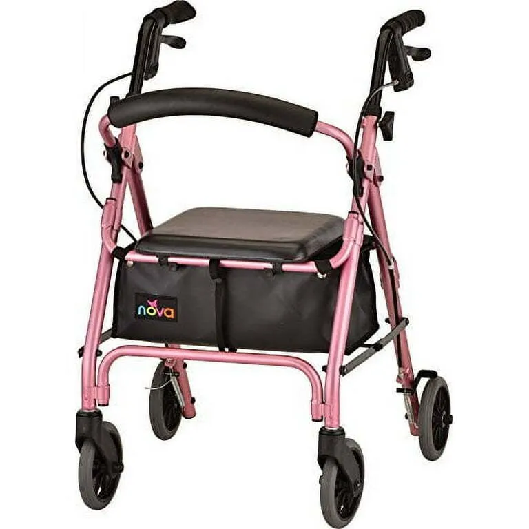 Nova GetGO Petite Narrow Rolling Walker, Pink