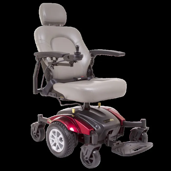 Golden Compass Sport Power Chair Red