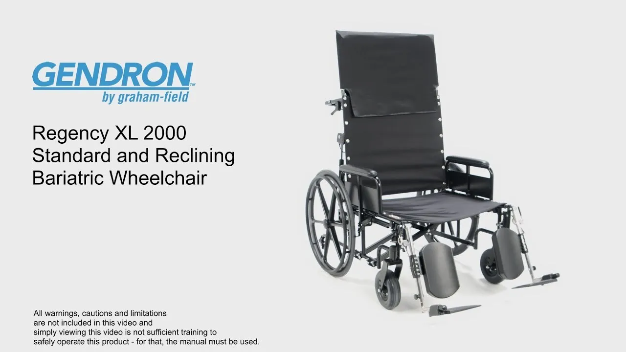 Gendron 22" Heavy Duty Wheelchair