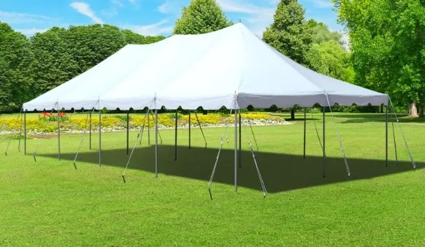 20 x 40 Pole Tent Package (Rectangle Tables)