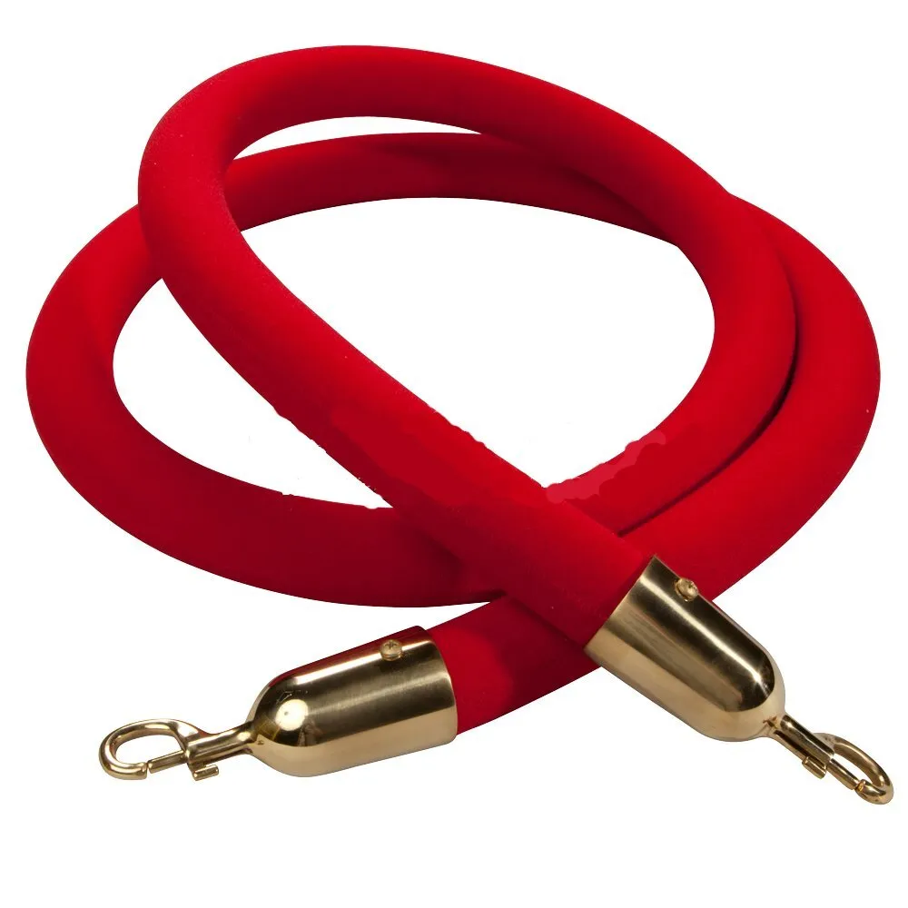 Stanchion Rope Red Velvet (5ft)