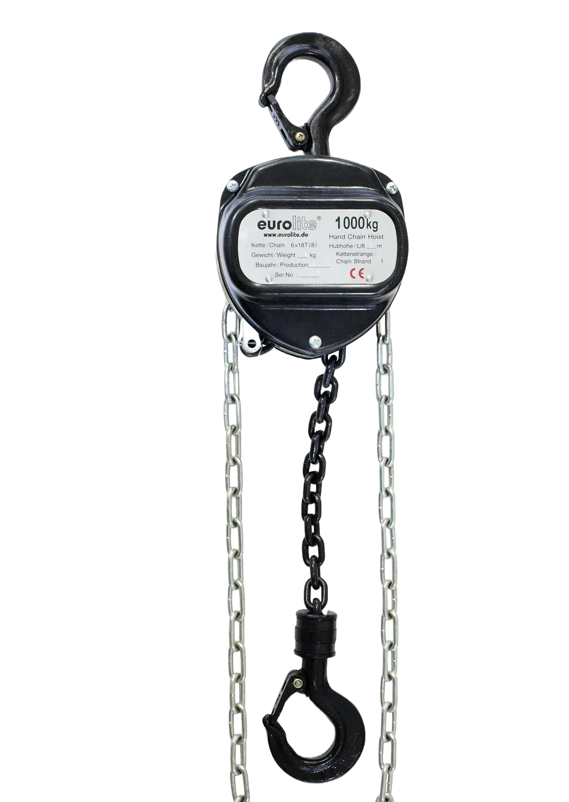 Eurolite Kettenzug 6m/1.0T schwarz
