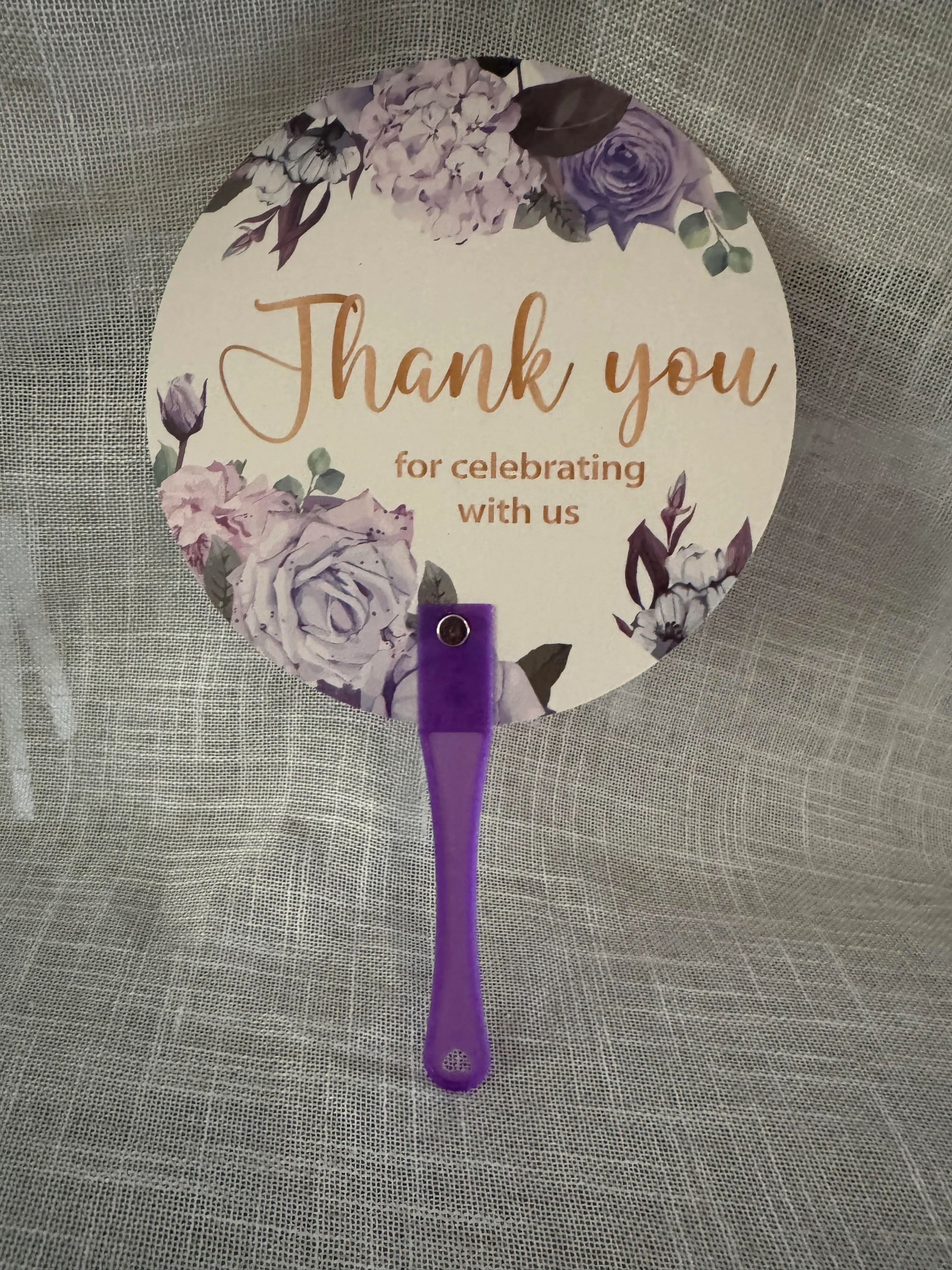 Thank you for Celebrating with Us-Fan