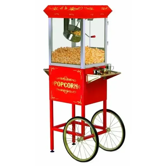 Elite Deluxe Popcorn Maker with cart