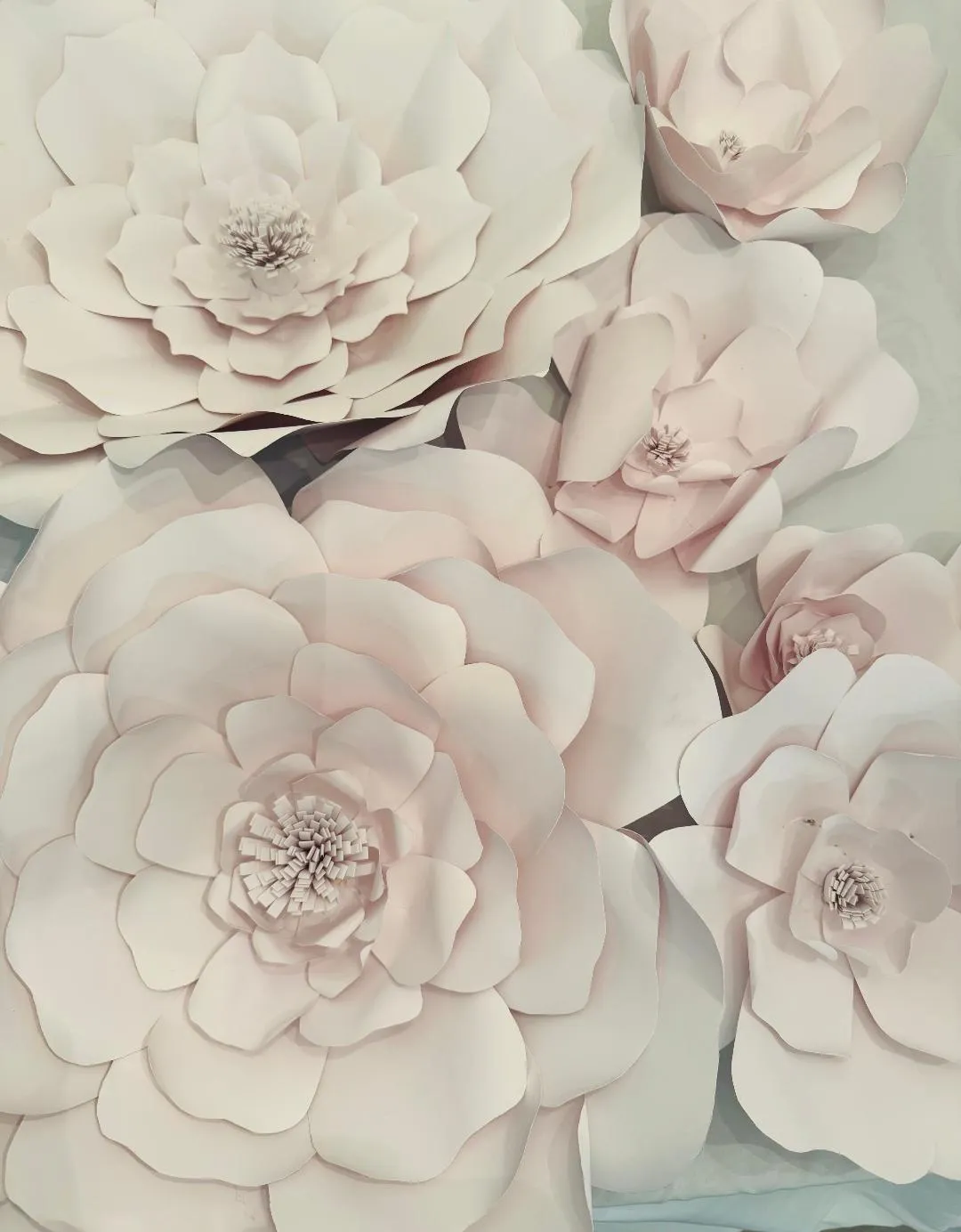White Paper Flower Decor
