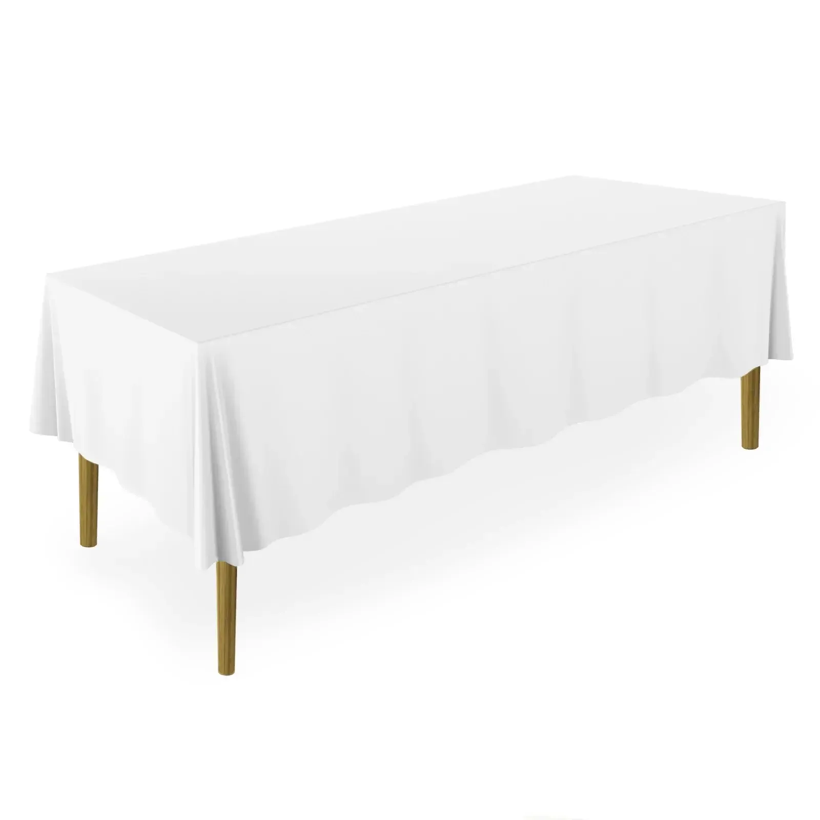 White Tablecloth 60x102in rectangular