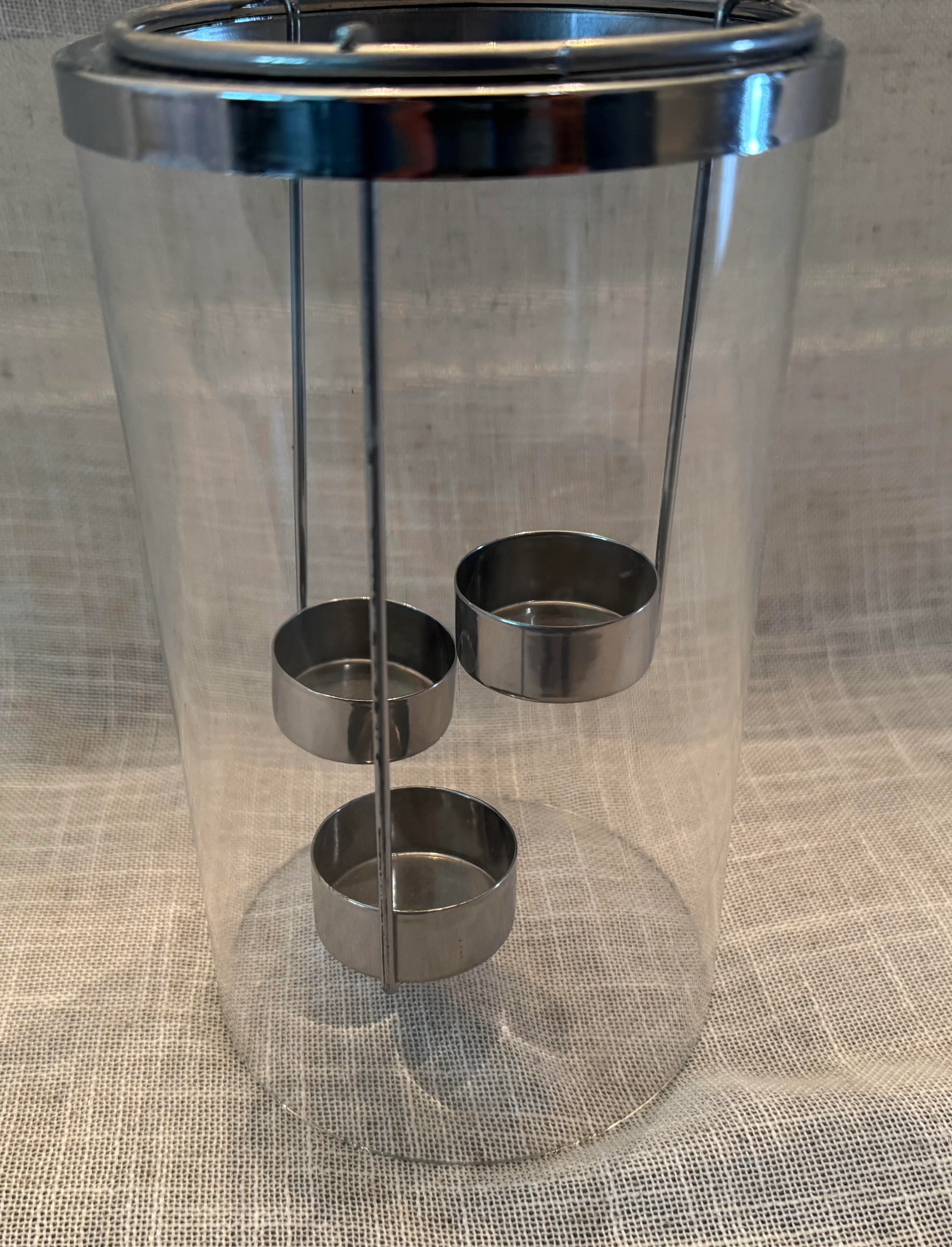 Hurricane Candle Holder with 3 tealights