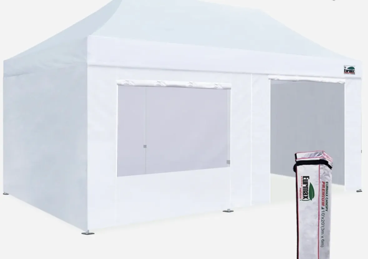 10X20 Popup tent with four sidewalls