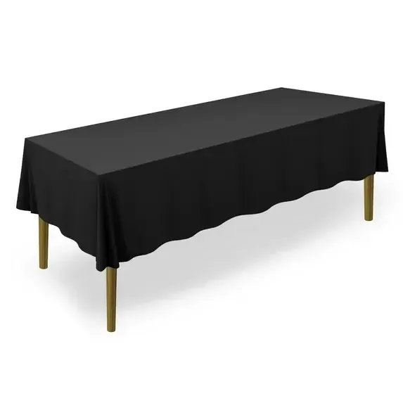 Black Tablecloth 60x102 in rectangular