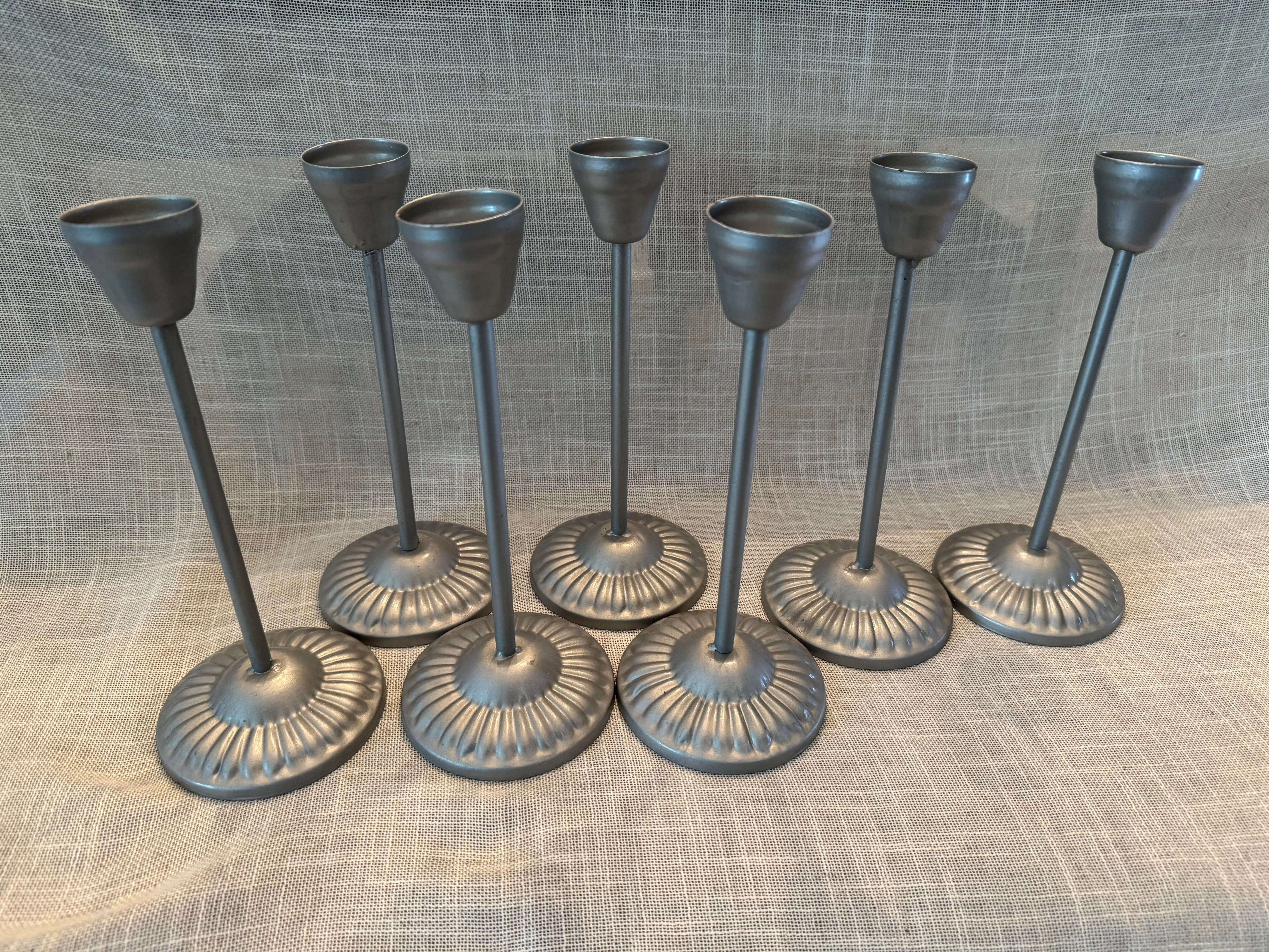 Silver Candle Holders 8 1/2"