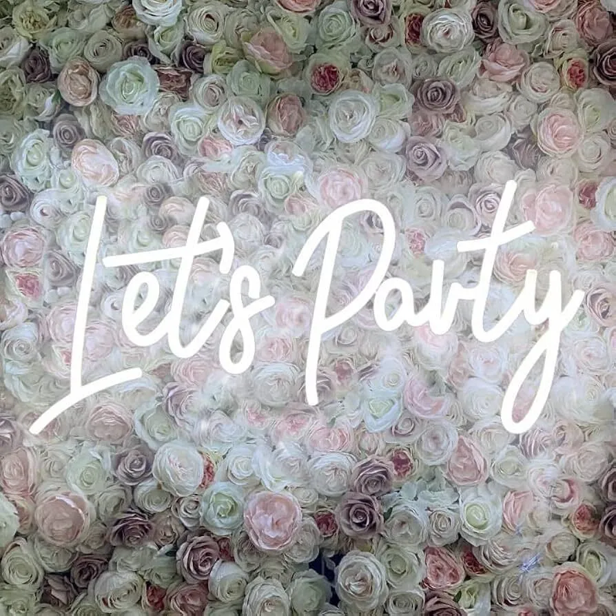 Let's Party Neon LED Sign