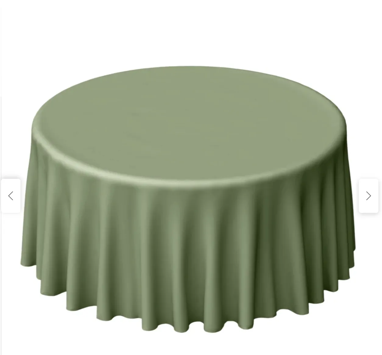 Round 120" linen Sage 