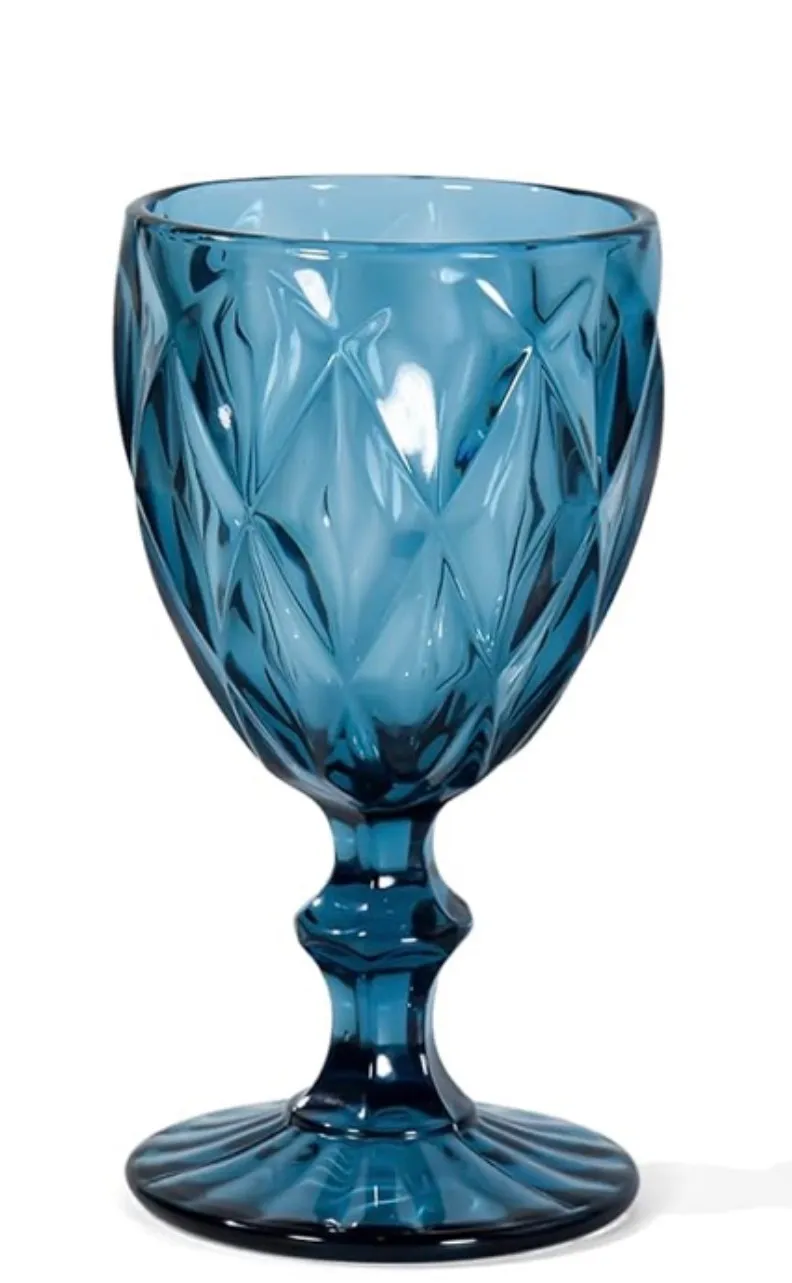Blue Glass Goblet