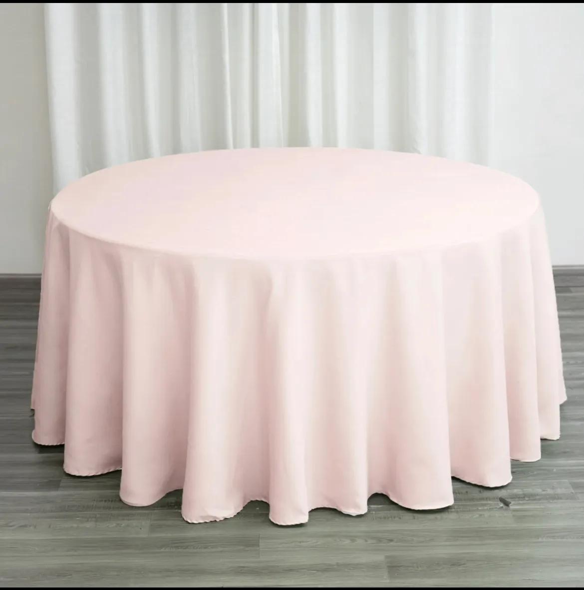 Pink salmon round linen