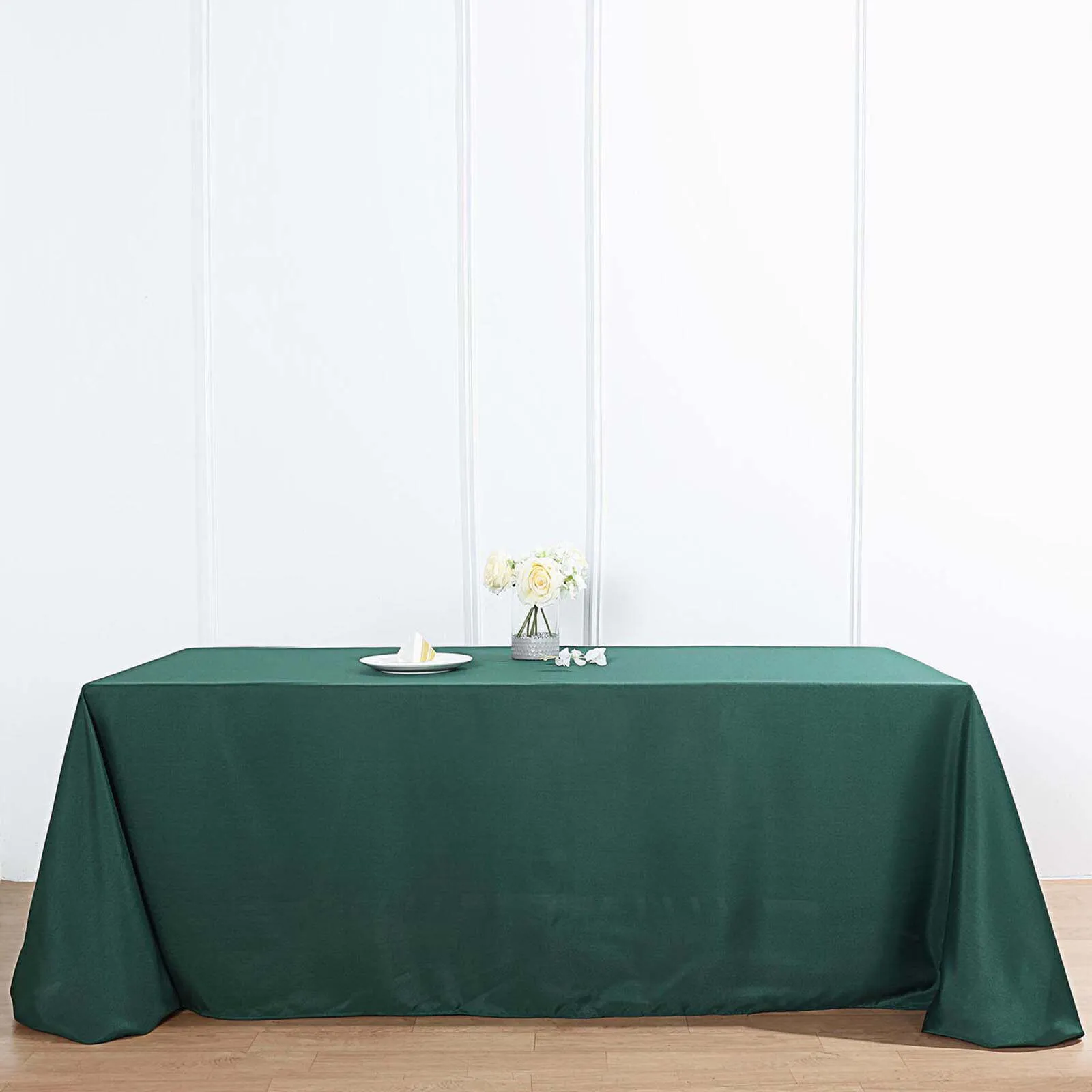 Emerald/hunter rectangle line polyester 