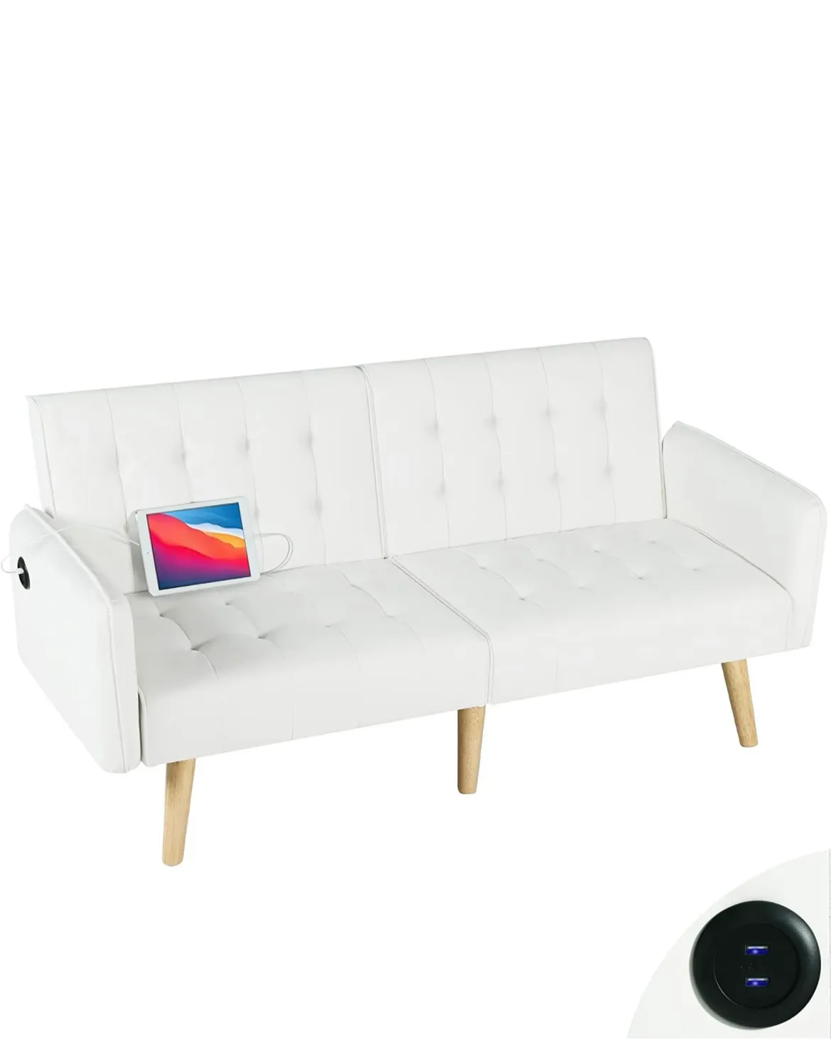 Lounge Loveseat White