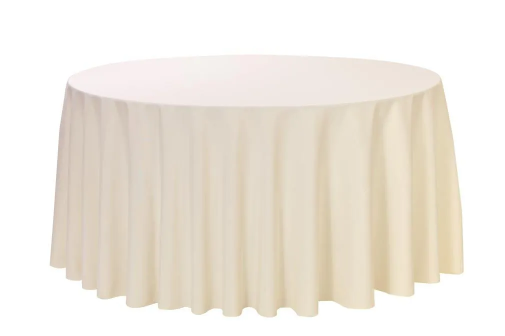 Round Ivory Linen 120'