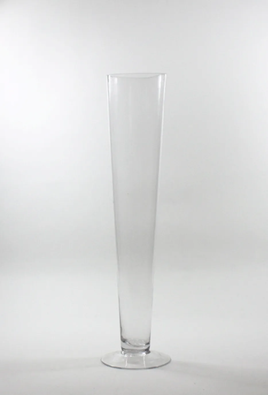Clear Glass, Trumpet Vase 